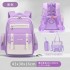 New children's and elementary school students' backpack with spine protection, large capacity, reduced load, waterproof backpack for boys and girls in grades one to six