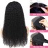 Former lace real hair wig natural color Jerry Curly glue wig human hair