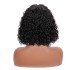 4x4 front lace real hair natural glue bob wig human hair adhesive free wig