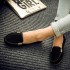 Korean version of women's 2021 spring and autumn shallow mouth bean shoes flat single order shoes women's one foot women's shoes lazy shoes large size foreign trade shoes