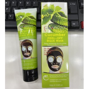 External sales 100g cucumber tear off facial mask to remove blackheads, clean pores, moisturize and apply tear off film