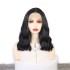 Foreign trade wig Bob style black split straight hair short hair front lace wig high temperature silk synthetic wig factory