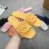 2024 European and American Cross border New Candy Color One Word Slippers Fashion Outerwear Women's Cool Slippers