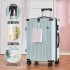 2023 New Explosive Luggage Cute Girl Travel Luggage College Student Universal Wheel Multi functional Trolley Case 24