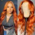 Real hair wig 350 # 13x4 body front lace headband human hair lace front wigs