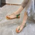 Women's Sandals 2024 Summer New Style Large Diamond Fashion European and American Large Size 4142women's Sandals