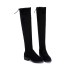 European and American autumn and winter long leg women's boots, knee high boots, round headed knight boots, slim leg elastic frosted boots