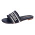 Ins independent station new summer fashion versatile flat bottom slippers Ins trendy embroidered pattern beach women's shoes