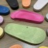 The shoe factory sells semi-finished PVC one-piece slippers with a complete range of shoe material sizes for export. The inflatable outsole is available for foreign trade