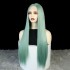 Wig, European and American fashion women's synthetic headband, mint green long hair, Amazon hot selling manufacturer wholesale