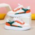 Cross border trendy thick soled color blocked fashionable soft soled board shoes, comfortable and casual sports shoes that can be tied with shoelaces, couple style women's shoes