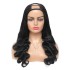 U Part human hair body Wig mechanism with split seams, real person wig, curly hair cover, one piece hair replacement