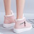 Women's Winter 2023 New Korean Edition Versatile Velvet White Shoes Women's Cotton Shoes High Lift Thick Bottom Snow Boots Short Tube