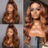 Body wave human hair wigs, wine red real hair wig factory for lace headpieces before foreign trade