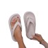 New EVA anti odor flip flops for women's outdoor wear, thick soled clip on non slip sandals, summer beach, beach, poop feeling