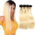 Real person hair 1b/613 straight wave T color hair curtain, women's special golden wig