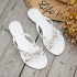 European and American new bow tie willow nail flip flops women's summer cross-border hot item Warren style anti slip PVC sandals