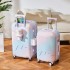 Luggage, women's gradient ice cream style suitcase, high aesthetic value, durable, female student, large capacity, password, travel boarding case