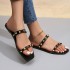 Cross border popular fashionable crystal slippers, women's beach jelly shoes, fashionable anti slip rivet flip flops, jelly shoes