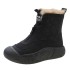 International Station Autumn/Winter New European and American Retro Versatile Snow Boots with Thick Velvet for Warmth and High Top Soft Bottom Women's Cotton Shoes