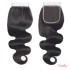 Transparent mesh full hand hook front lace real hair wig hair block 4 * 4 lace closure human hair