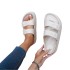 Summer New Cross border Wholesale Beach Roman Boken Women's Slippers Casual Waterproof Outerwear Adjustable Cool Slippers