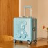 Violent Bear Luggage 18 inch Password Travel Box Trendy Men and Women Boarding Case Universal Wheel Pull Rod Box Small Leather Box Student