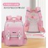 Minimally designed new children's backpack with waist protection for elementary school students, large capacity, lightweight, comfortable, waterproof, boys' and girls' backpacks