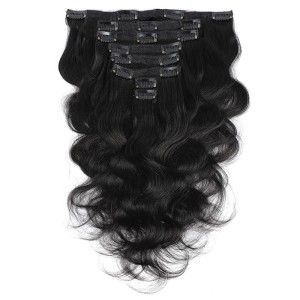 Clip in Human Hair Extension 8-piece set 115-120g