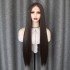 Wig European and American Fashion Women's Wig Front Lace Medium Brown Long Hair 13 * 6 Synthetic Half Mechanized Headset