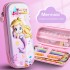 Primary school students' pencil case wholesale, girls' internet famous 3D pencil case, children's creative large capacity multifunctional stationery box