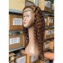 Deep wave Highlight lace closure wig piano color P4/27 front lace wig head