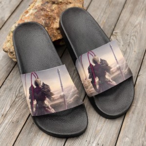 Cross border popular internet celebrity, trendy brand, popular Black Wukong game, cool slippers for couples, summer women, outdoor and indoor, feeling cool when stepping on poop