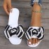 New summer Korean version bow PVC jelly cool mop fashionable flat bottomed transparent outer wear anti slip beach straight drag