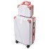 New luggage with aluminum frame, 20 inch retro style suitcase, universal wheel travel case, 24 female and male student password login case