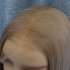 Chemical fiber wig fashionable women's front lace split sand gold # 103 long hair 13 * 6 chemical fiber semi mechanized headband