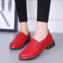 Cross border autumn and winter plus size thick heel elastic band Korean version women's shoes waterproof platform round toe fashionable short women's boots