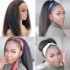 Kinky straight headband wigs human hair from Brazil