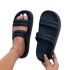 Cold slippers for women in summer, thick sole for outdoor wear, versatile and slip resistant for both indoor and outdoor beach sandals with a sense of stepping on feces