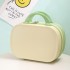 Color blocking portable suitcase, women's small makeup box, convenient 14 inch travel password box, lightweight mini storage bag