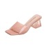 High heels, cool slippers for women, 2023 summer new style with crystal and women's slippers in a straight line, fashionable for wearing outside