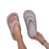 Internet celebrity thick soled flip flops for women to increase height in summer, wearing non slip cool slippers for outdoor wear, simple ins beach shoes, beach shoes