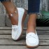 Independent Station 2023 Spring and Autumn New Style One Step Stepping Large Round Head Daily Casual Single Shoes Bean Shoes Mom Shoes