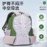 Minimally designed new children's backpack with waist protection for elementary school students, large capacity, lightweight, comfortable, waterproof, boys' and girls' backpacks