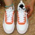 Cross border trendy thick soled color blocked fashionable soft soled board shoes, comfortable and casual sports shoes that can be tied with shoelaces, couple style women's shoes