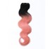 Real Hair Wig Body Wave Bundles Rose Gold Brazilian Hair Curtain Gradient Color 1b/Rose Gold