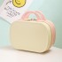 Color blocking portable suitcase, women's small makeup box, convenient 14 inch travel password box, lightweight mini storage bag