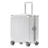 Men's business aluminum frame luggage case, women's small 18 inch suitcase, universal wheel travel case, small and fresh new product