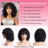 Xu Chang Real Hair Curly Bob Wigs with Bangs Human Hair Short Wigs