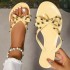 Foreign trade jelly diamond PVC sandals, work shoes, women's flat shoes, women's affordable butterfly knot fashion plastic summer slippers